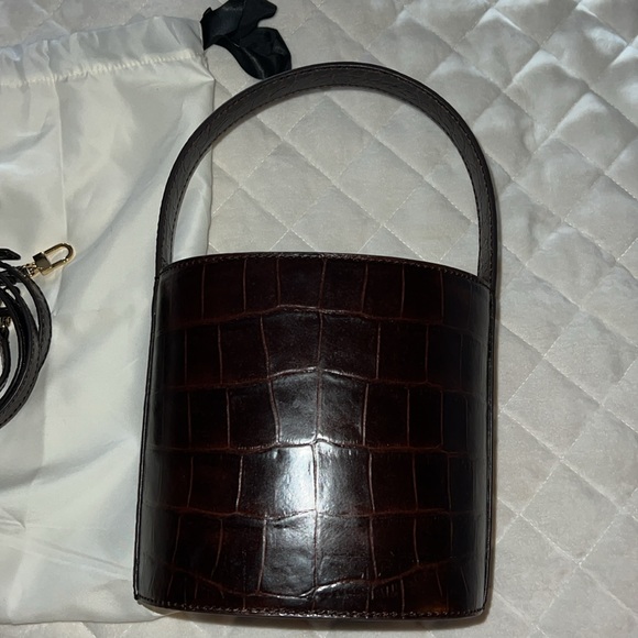Beautiful Deep Brown Croco Staud Bag! - Picture 2 of 7
